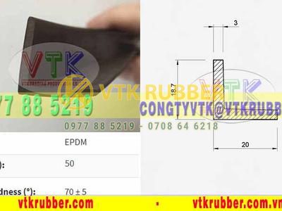 Gioăng cao su đen EPDM chịu lực chữ L