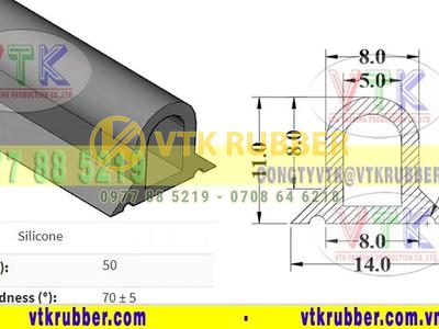Nơi bán gioăng silicon trắng chịu nhiệt chữ D Tây Ninh