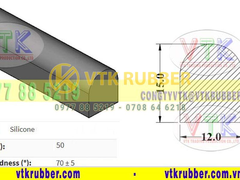 Nơi bán gioăng silicon chịu nhiệt chữ D Bà Rịa-Vũng Tàu