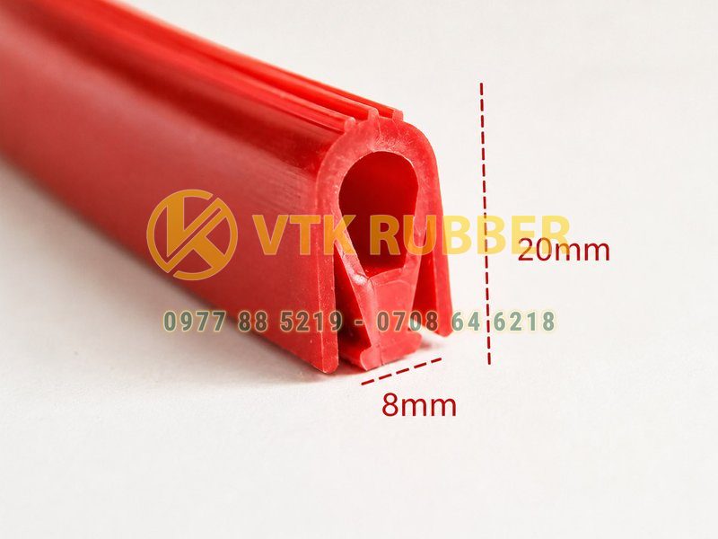 Gioăng silicon chữ D màu đỏ