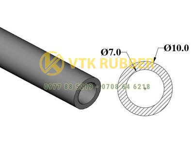 Nơi bán dây ống silicon vuông, tròn 10x10mm ở Kon Tum