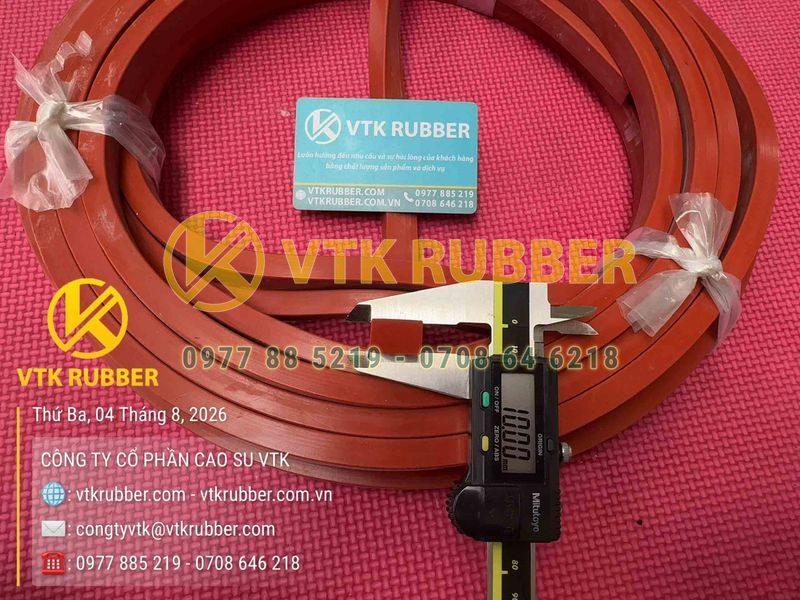 Ron siilicon đỏ chữ nhật 10x15