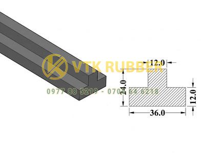 Công ty bán gioăng silicon trắng chữ T ở Ninh Thuận