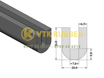 Nhà máy gioăng silicon chữ U chịu nhiệt ở Quảng Ninh