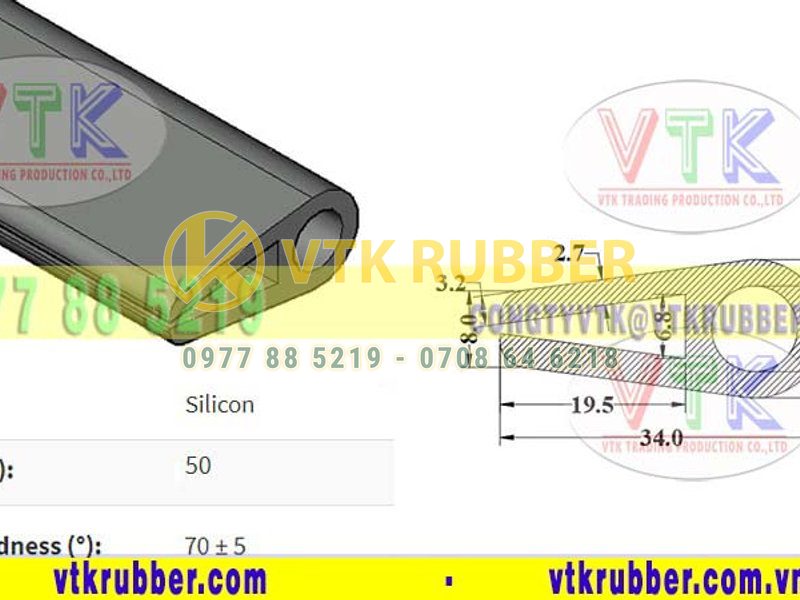Xưởng cung cấp gioăng cao su chữ U chịu nhiệt ở Quảng Nam