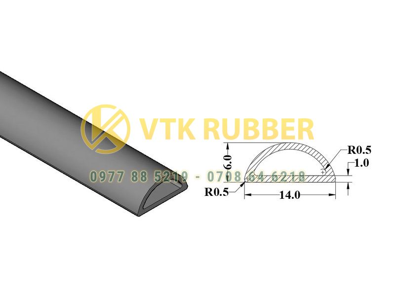 Nơi sản xuất gioăng ống silicon chịu nhiệt chữ D ở Tiền Giang