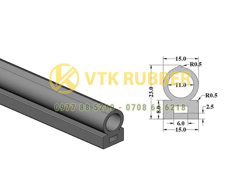 Gioăng ống cao su xốp cửa ôtô ở tỉnh Cà Mau