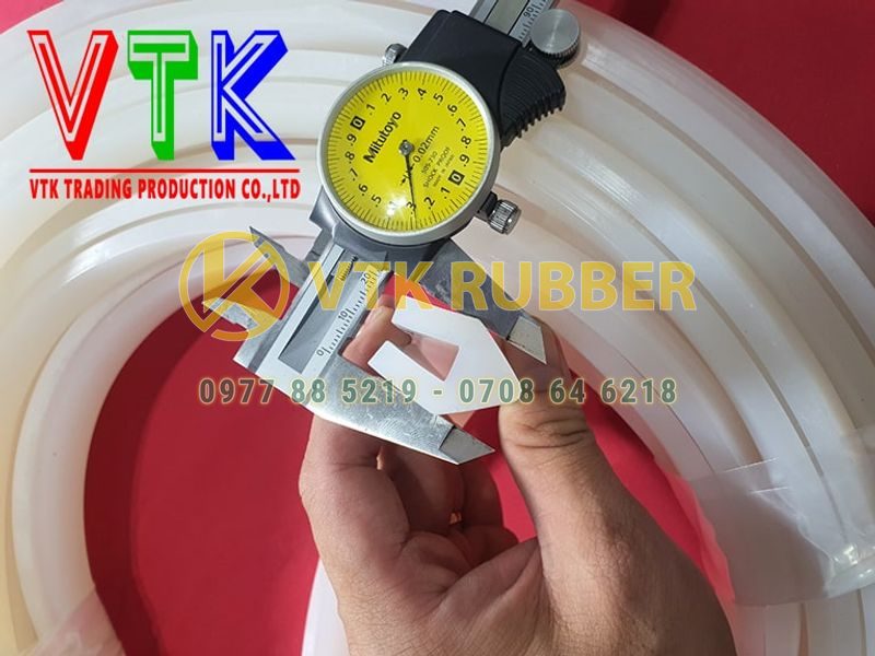 Gioăng cao su silicon trắng chịu nhiệt chữ U