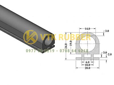Cơ sở cung cấp gioăng silicon trắng chữ D ở Quảng Ngãi