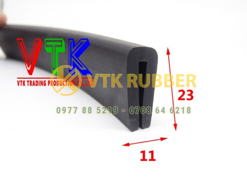 Ron cao chịu dầu, chịu lực chữ U 11x23, khe 1-7mm