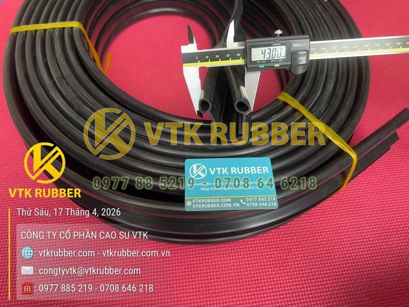 Ron cao su EPDM kho lạnh chữ U 30x43x2