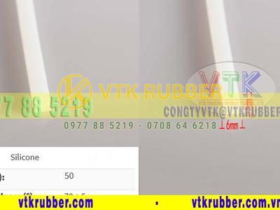 Ron silicone hình vuông 16mm x16mm