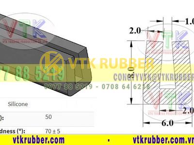 Nhà máy gioăng silicon trắng, đen chữ U chịu nhiệt ở Bến Tre