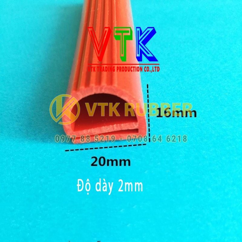 Ron silicon chữ E 20x16x2