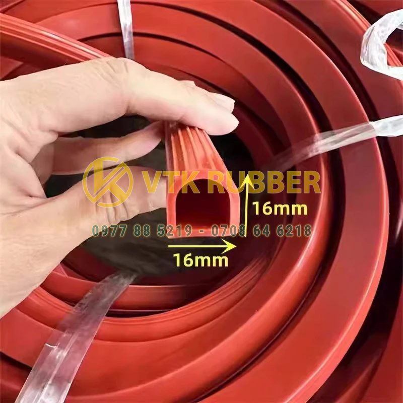 Sản xuất ron silicon cho lò hấp công nghiệp, chịu nhiệt lên đến 250°C, chống rò rỉ, độ đàn hồi cao và dễ lắp đặt