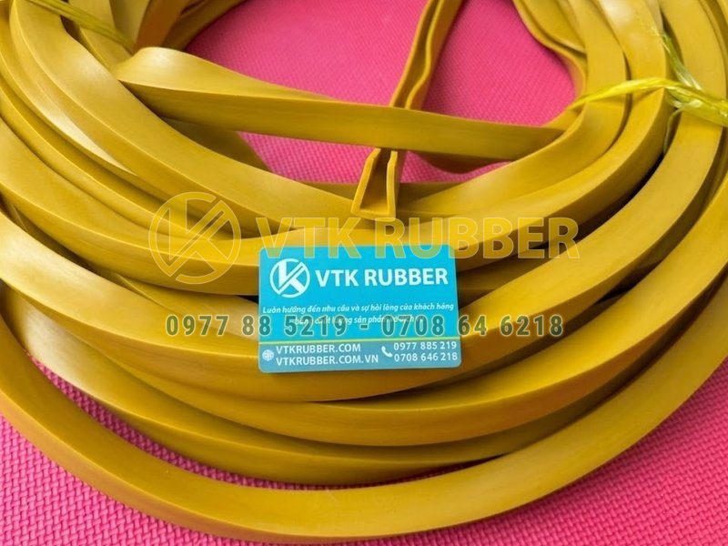 Gioăng cao su vàng VTK chữ U chịu nhiệt, chịu lực