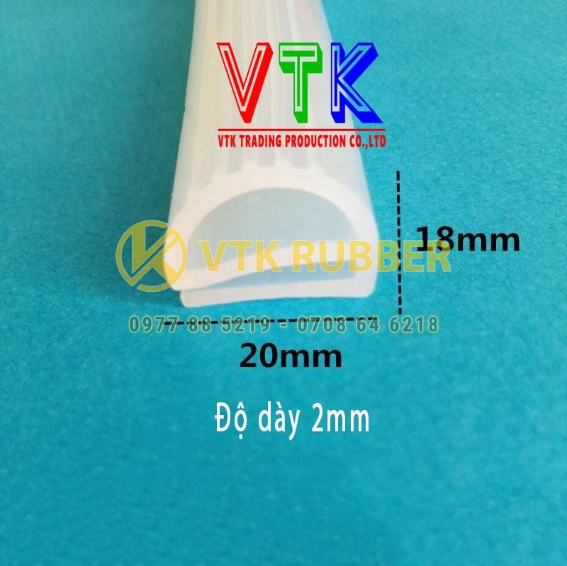 Ron silicon chữ E 20x18x2