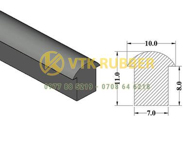 Nơi sản xuất gioăng silicon chịu nhiệt chữ D ở Cao Bằng