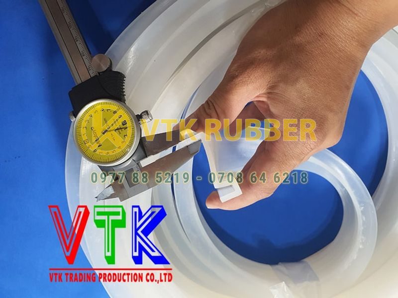 Gioăng cao su silicon trắng chịu nhiệt chữ U