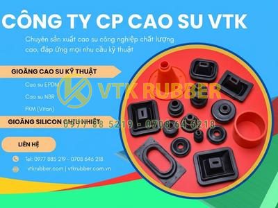 Giải pháp gioăng cao su kỹ thuật và silicon chịu nhiệt cho ngành công nghiệp hiện đại