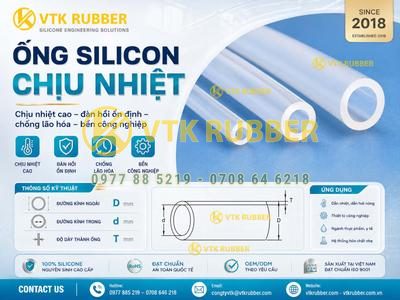 Ống silicon chịu nhiệt tại Điện Biên mềm dẻo bền nhiệt