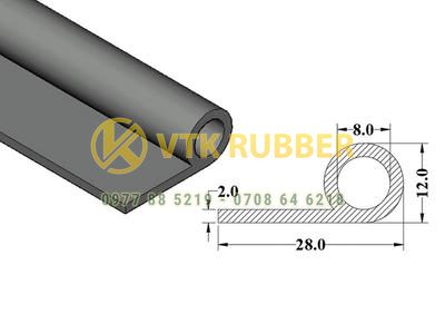 Địa chỉ bán ron silicone cao su màu đỏ chữ P ở Tuyên Quang