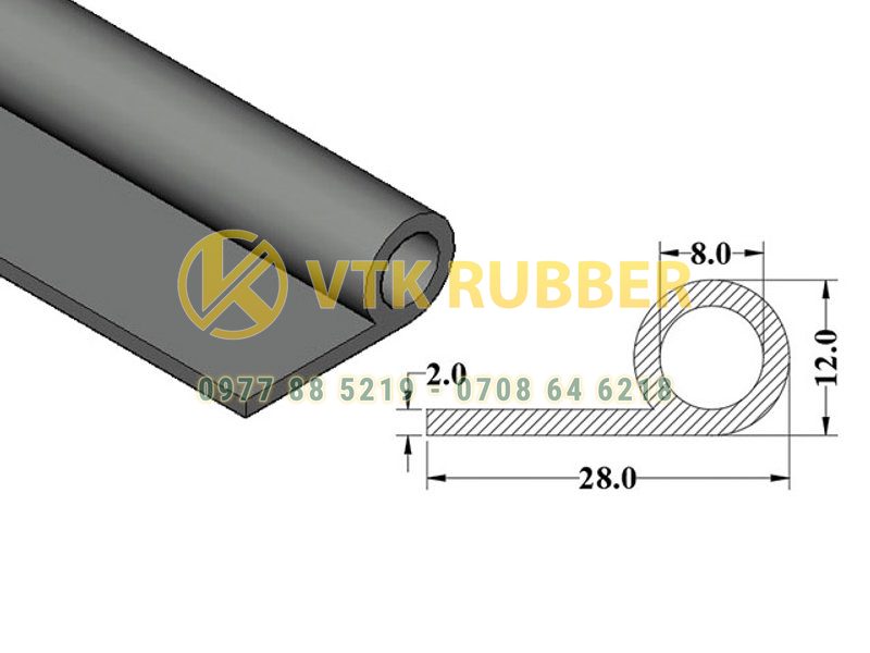 Địa chỉ bán ron silicone cao su màu đỏ chữ P ở Tuyên Quang