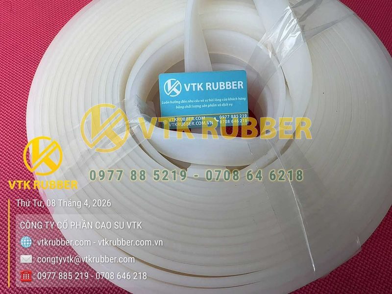 Ron silicon trắng chịu nhiệt chữ nhật