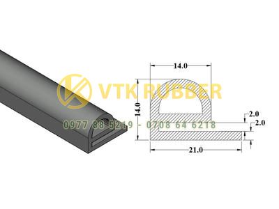 Xưởng cung cấp gioăng silicon đỏ, trắng chịu nhiệt chữ E Sơn La