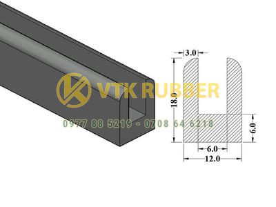 Xưởng sản xuất ron silicon cao su chữ U ở Bắc Kạn