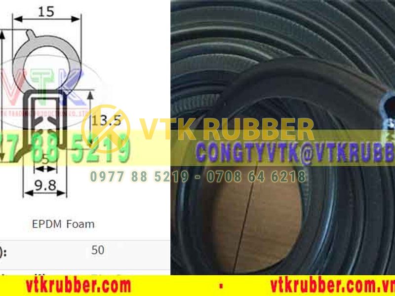 Ron cao su xốp bọc kẽm - 10046