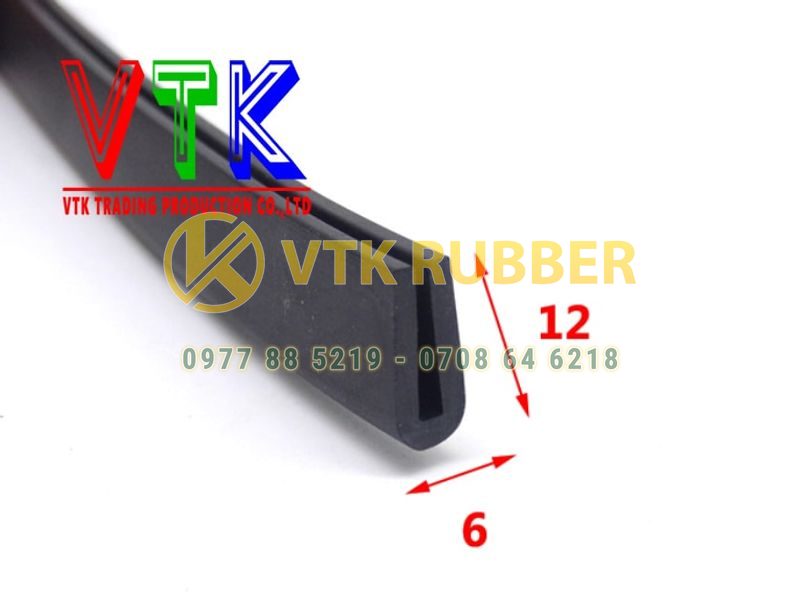 Ron cao chịu dầu, chịu lực chữ U 6x12 khe 1-2mm