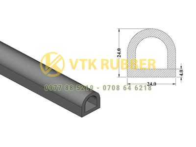 Địa chỉ bán gioăng silicon chữ D lưng tròn ở Hải Dương