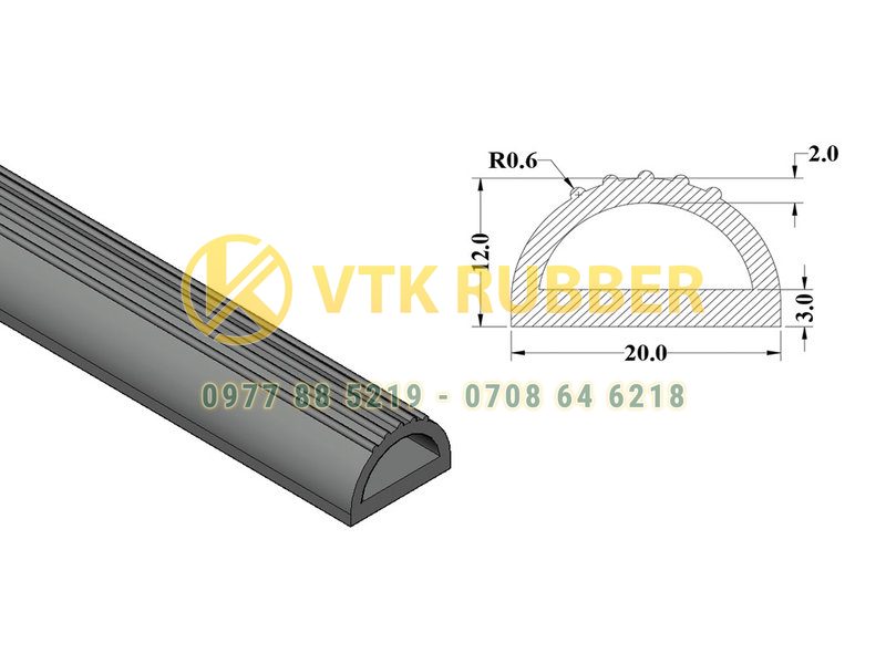 Địa chỉ bán ron silicon màu trắng chữ D ở Bắc Ninh