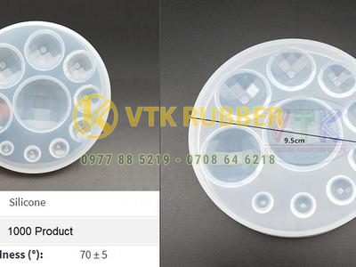 Ron silicone đúc khối tròn 95mm