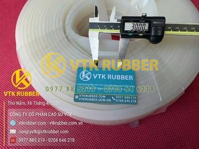 Quy cách và báo giá ron cao su silicon trắng chữ nhật theo yêu cầu