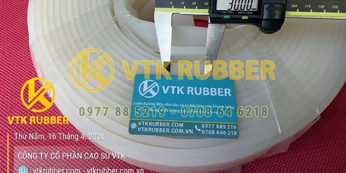Quy cách và báo giá ron cao su silicon trắng chữ nhật theo yêu cầu