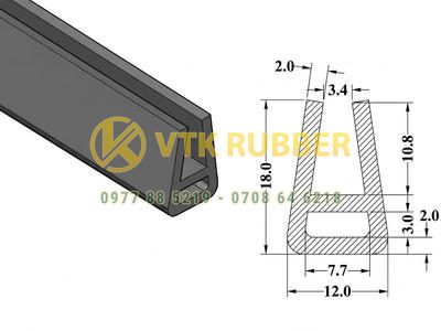Công ty sản xuất gioăng nẹp cửa chữ V bằng silicon Tây Ninh