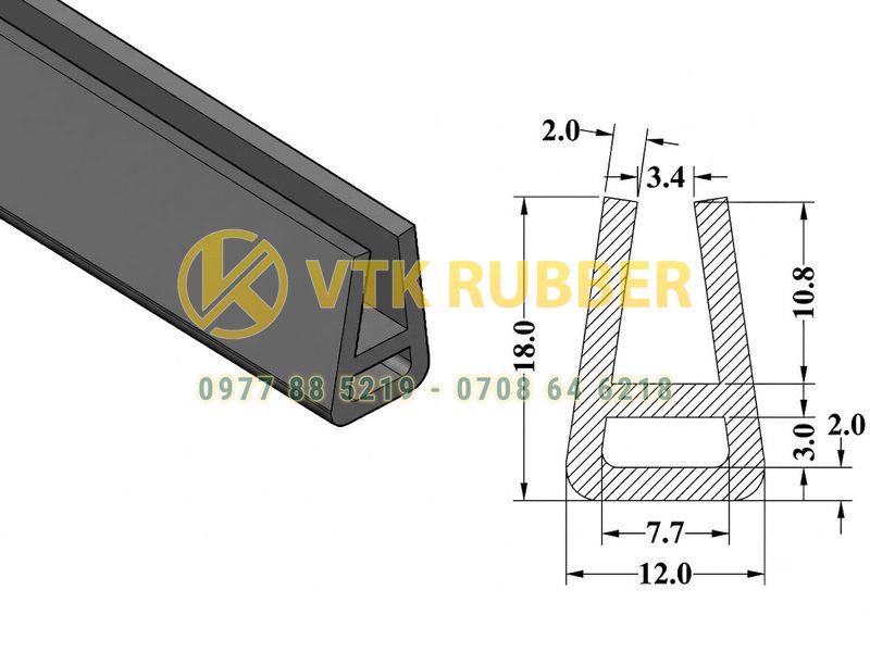 Công ty sản xuất gioăng nẹp cửa chữ V bằng silicon Tây Ninh