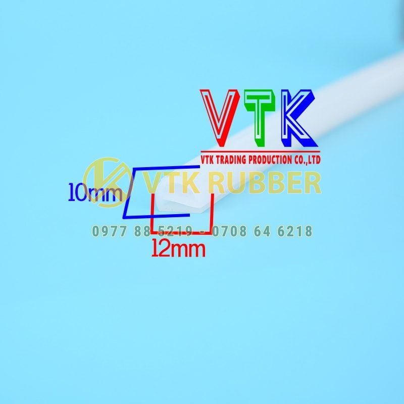 Ron cao su silicon chịu nhiệt chữ E 12x10x1.5