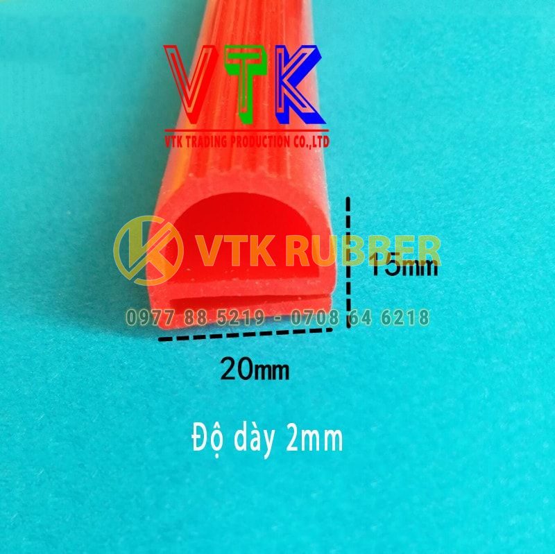 Ron silicon chữ E 20x15x2
