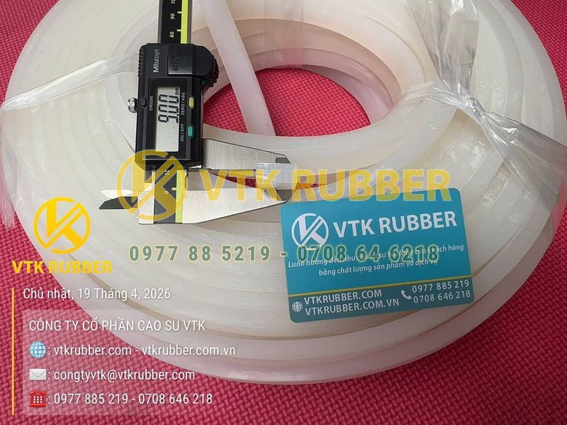 Ron silicon trắng hình chữ nhật 20x9