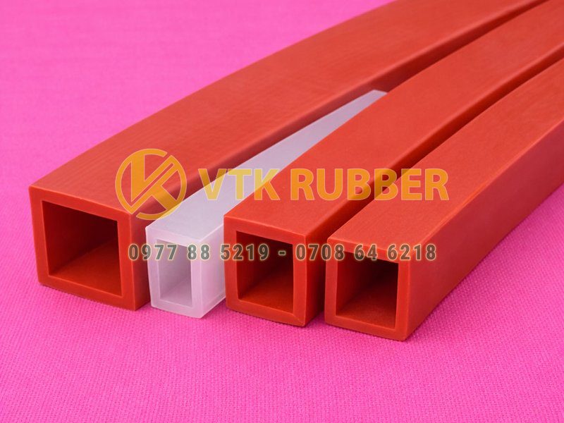 Ron silicon rỗng chữ nhật trắng đỏ chịu nhiệt tại Tây Ninh