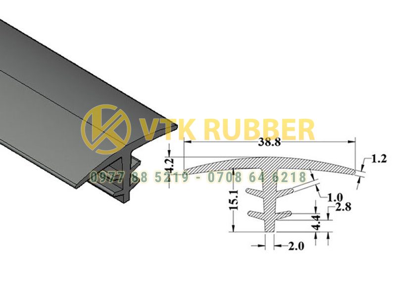 Sản xuất gioăng cao su trắng chữ T silicon chịu nhiệt ở Lai Châu