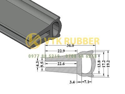 Xưởng sản xuất gioăng silicon chữ U lắp khe kính Hà Giang