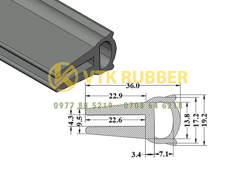 Xưởng sản xuất gioăng silicon chữ U lắp khe kính Hà Giang