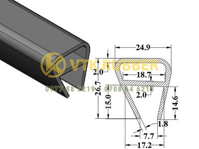 Nơi sản xuất gioăng cao su chống ồn cánh cửa ở Cần Thơ