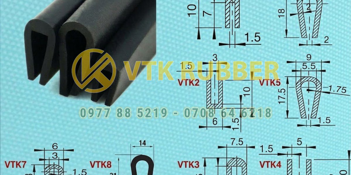Gioăng cao su chữ U silicone, epdm theo yêu cầu