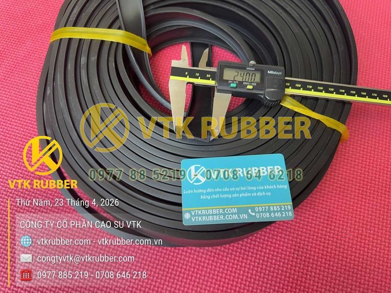 Ron cao su EPDM chữ U 24x6x2