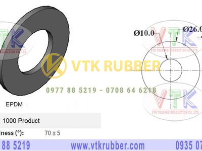 Xưởng cung cấp miếng đệm cao su EPDM chịu nước Bình Dương